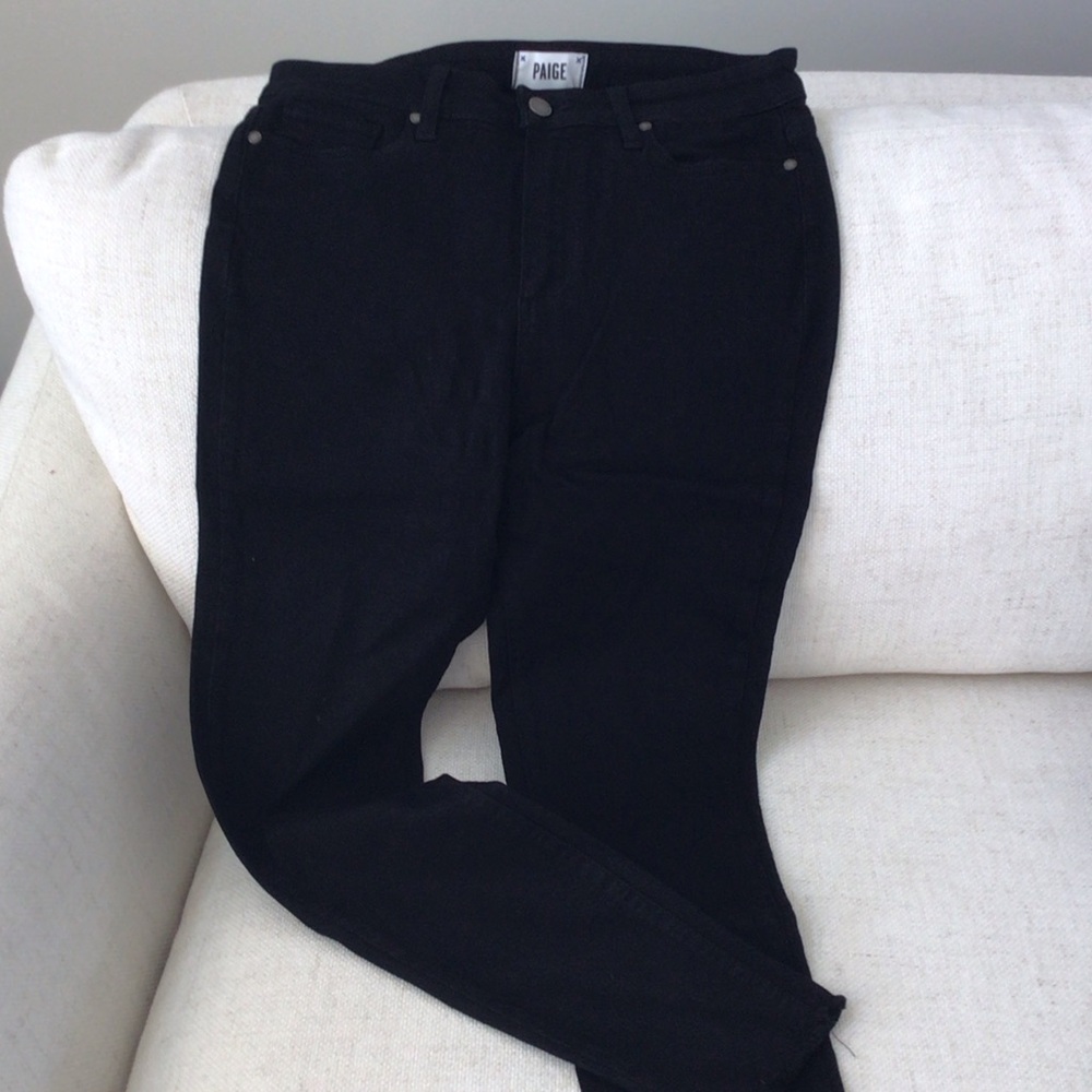 PAIGE Jet Black Skinny Jeans
